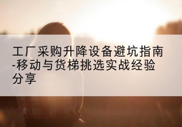 防城港移动式升降机怎么选-工厂采购升降设备避坑指南-移动与货梯挑选实战经验分享